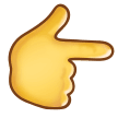 👉 Nach Rechts Weisender Zeigefinger Emoji von Samsung