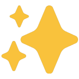 ✨ Funkelnde Sterne Emoji von Microsoft