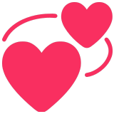 💞 Cœurs Qui Tournent Emoji par Microsoft