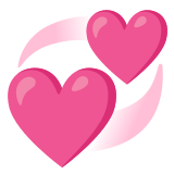💞 Cœurs Qui Tournent Emoji par Google