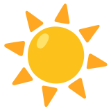 ☀️ Soleil Emoji par Google