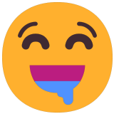 🤤 Visage Qui Bave Emoji par Microsoft