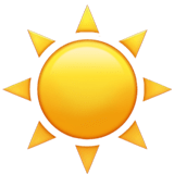 ☀️ Soleil Emoji par Apple