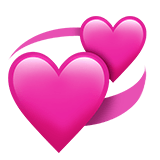💞 Kreisende Herzen Emoji von Apple