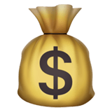 💰 Sac Plein D’argent Emoji par Apple