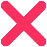 ❌ Croix Emoji par Microsoft
